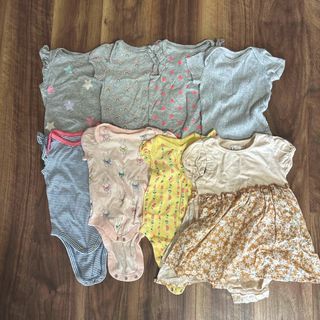 ギャップ(GAP)のbabyGAP 3〜6ヶ月 夏物 ロンパース 8枚セット(ロンパース)