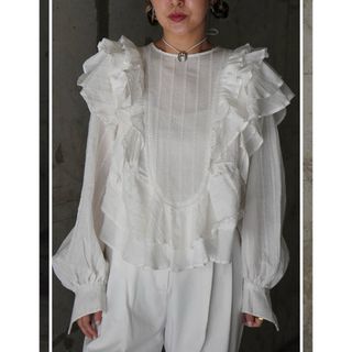 ロンハーマン(Ron Herman)のsolov SOLOV ソロブ　FULL FRILL BLOUSE 新品未使用(シャツ/ブラウス(長袖/七分))