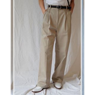 ロンハーマン(Ron Herman)のsolov SOLOV ソロブ　WIDE TACK CHINO サイズ1 新品！(チノパン)