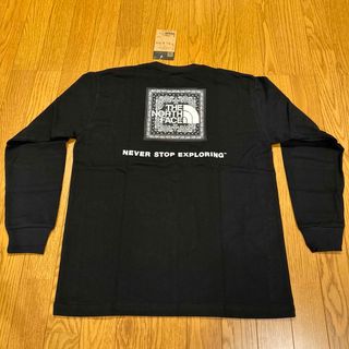 ザノースフェイス(THE NORTH FACE)のノースフェイス バンダナ スクエアロゴ ティー NT32134R Tシャツ 長袖(Tシャツ/カットソー(七分/長袖))