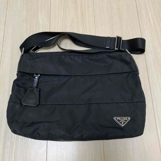 プラダ(PRADA)のPRADA ナイロンショルダーバッグ　黒(ショルダーバッグ)