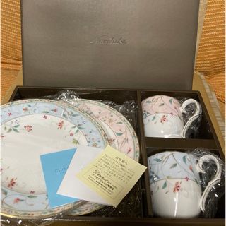 ノリタケ(Noritake)のノリタケ　花更紗　マグカップ　プレート　新品　ピンク　水色(食器)