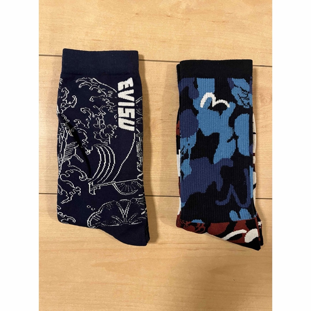 EVISU - Evisuエヴィスソックス 靴下スポーツ 24〜26cm 2足 EVISU - Evisuエヴィスソックス 靴下スポーツ 24〜26cm 2足