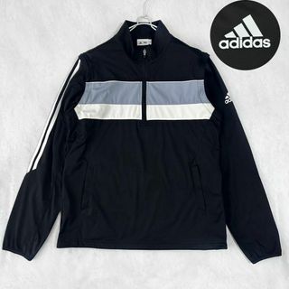 アディダス(adidas)の【アディダス】美品 多機能ハーフジップL   配色 ジャージ トラックジャケット(その他)