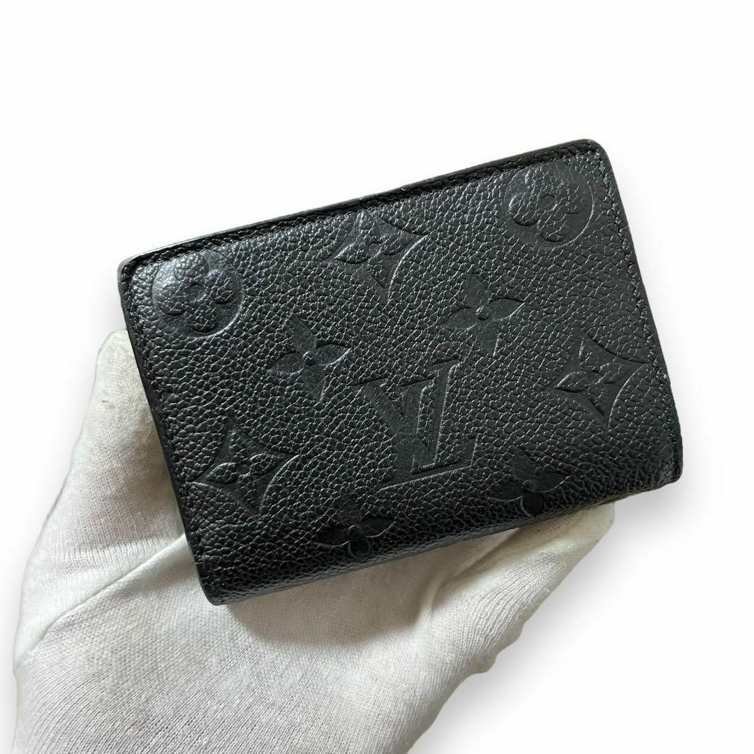 LOUIS VUITTON(ルイヴィトン)の✨使用わずか✨　ルイヴィトン　折り財布　クレア　アンプラント　ブラック　aq17 レディースのファッション小物(財布)の商品写真
