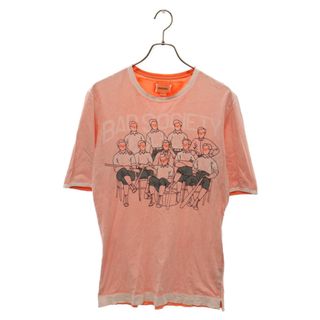 ディーゼル(DIESEL)のDIESEL ディーゼル Bad Society バッド ソサエティ 半袖カットソー Tシャツ オレンジ/ホワイト(Tシャツ/カットソー(半袖/袖なし))