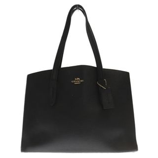 COACH コーチ ロゴプレート レザー ハンドバッグ D1881-25137 ブラック