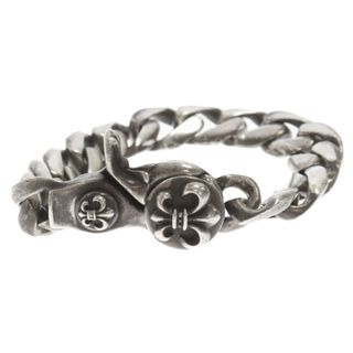 クロムハーツ(Chrome Hearts)のCHROME HEARTS クロムハーツ クラシックリンククリップ BSフレアモチーフシルバーブレスレット 13LINK オールド(ブレスレット)