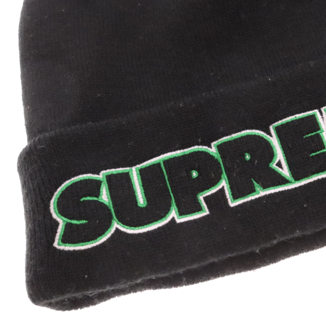 Supreme(シュプリーム)のSUPREME シュプリーム 19AW Outline Beanie アウトラインロゴ ニットキャップ ビーニー 帽子 ブラック メンズの帽子(ニット帽/ビーニー)の商品写真