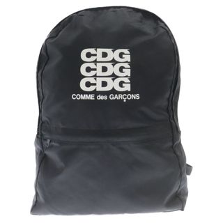 COMME des GARCONS コムデギャルソン CDG ロゴプリント ナイロン バックパック リュック カバン ブラック SZ-K203