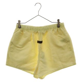 FOG Essentials エフオージー エッセンシャルズ Nylon Short Light Tuscan ラバーロゴハーフパンツ ショーツ ライトイエロー(ショートパンツ)