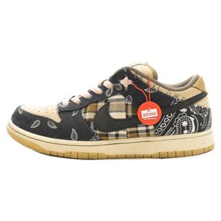 ナイキ(NIKE)のNIKE SB ナイキエスビー ×トラヴィススコット カクタスジャック ダンク ローカットスニーカー US10.5/28.5cm ベージュ/ネイビー CT5053-001(スニーカー)