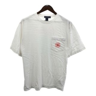 NAUTICA - 00年代 USA製 NAUTICA ノーティカ メキシコ ポケットＴシャツ ホワイト (メンズ M) 中古 古着 Q5380