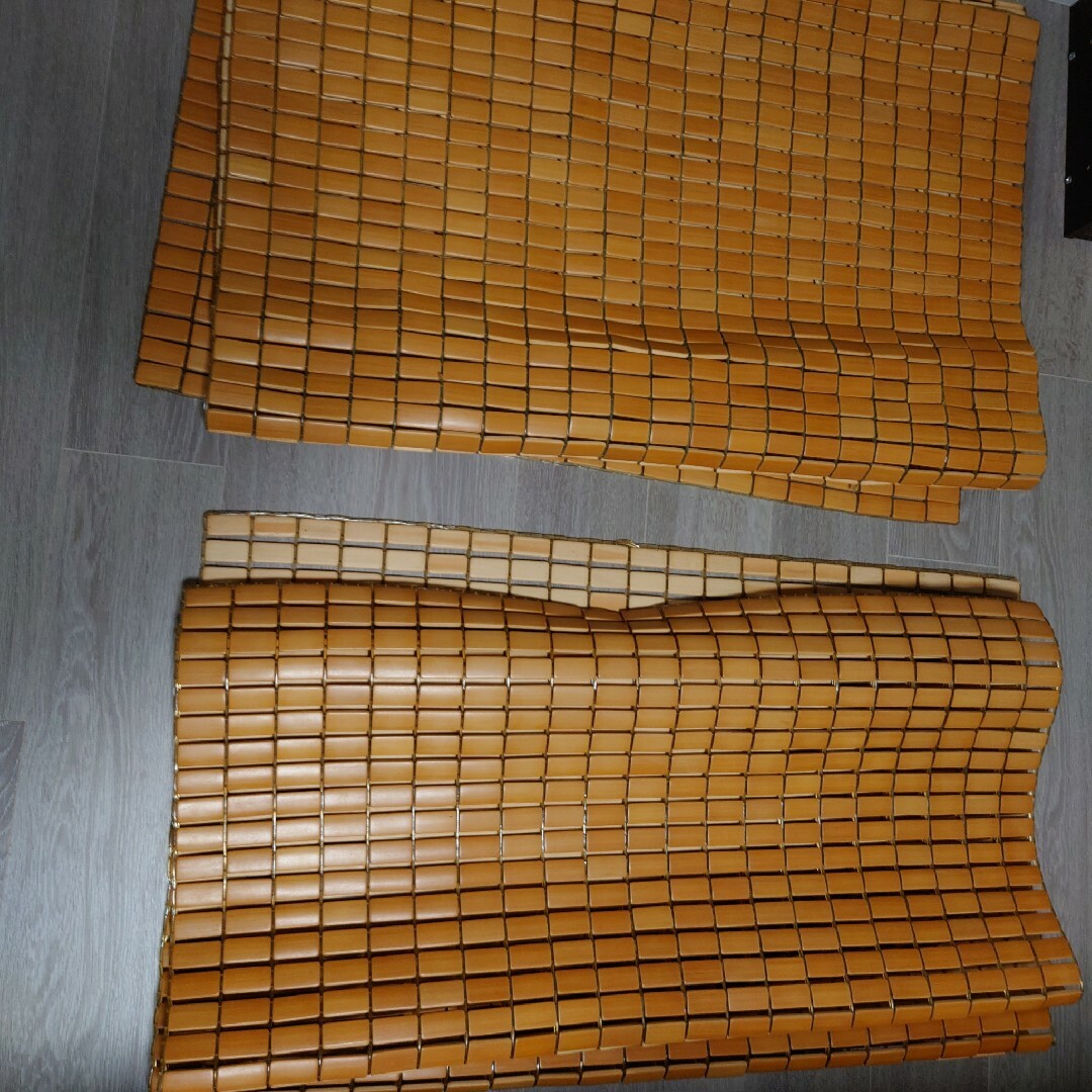 竹マット　竹シーツ 2枚セット インテリア/住まい/日用品の寝具(シーツ/カバー)の商品写真