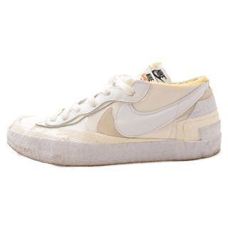 ナイキ(NIKE)のNIKE ナイキ ×Sacai BLAZER LOW White Patent Leather サカイ ブレザー ローカットスニーカー ホワイト US10/28.0cm DM6443‐100(スニーカー)