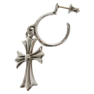 クロムハーツ(Chrome Hearts)のCHROME HEARTS クロムハーツ TINY CH CROSS タイニーCHクロスフープ シルバーピアス シルバー(ピアス(片耳用))