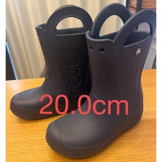 クロックス(crocs)のクロックス　キッズ　ハンドルイットレインブーツ  J２　20cm 長靴　ネイビー(長靴/レインシューズ)