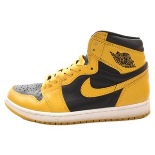 ナイキ(NIKE)のNIKE ナイキ AIR JORDAN1 RETRO HIGH OG Pollen エアジョーダン1 ハイカットスニーカー パラン イエロー/ブラック US9.5 555088-701(スニーカー)