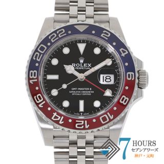 ROLEX - 【120656】ROLEX ロレックス  126710BLRO GMTマスター2 ブラックダイヤル ランダム番 SS 自動巻き ギャランティーカード 当店オリジナルボックス 国際サービス保証書 腕時計 時計 WATCH メンズ 男性 男 紳士【中古】