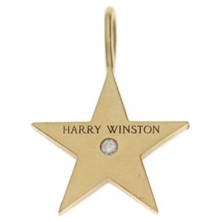 ハリーウィンストン(HARRY WINSTON)のHARRY WINSTON ハリーウィンストン スターチャーム 1PAVEダイヤ ネックレストップ ペンダント K18YG ゴールド(ネックレス)