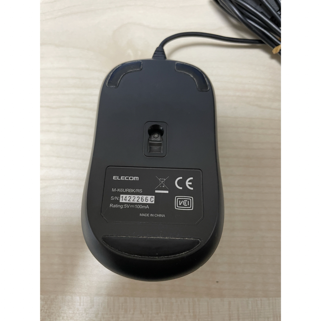 ELECOM USB光学式マウス(Mサイズ) M-K6URBK/RS スマホ/家電/カメラのPC/タブレット(PC周辺機器)の商品写真