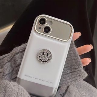 【新入荷】 iPhone15Pro スマホケース ニコちゃん 韓国 ダイヤ 新品(iPhoneケース)