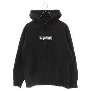 シュプリーム(Supreme)のSUPREME シュプリーム 19AW Bandana Box Logo Hooded Sweatshirt バンダナボックスロゴプルオーバースウェットパーカー ブラック(パーカー)