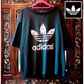 アディダス(adidas)のアディダス 内藤新平 コラボ 花柄 Tシャツ 和柄 金魚 ヨガウェア ジャージ(Tシャツ(半袖/袖なし))