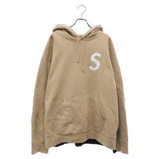 シュプリーム(Supreme)のSUPREME シュプリーム 21AW S Logo Split Hooded Sweatshirt Sロゴスプリットプルオーバーパーカー ブラウン/ベージュ(パーカー)