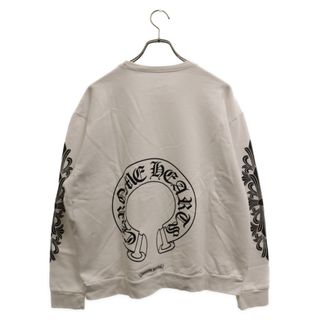 Chrome Hearts - CHROME HEARTS クロムハーツ FLORAL CROSS L/S TEE 袖フローラルクロス スウェットトレーナー ホワイト