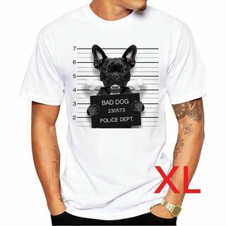 アニマルTシャツ ドッグ・犬半袖Tシャツ XL　ユニセックス(Tシャツ/カットソー(半袖/袖なし))