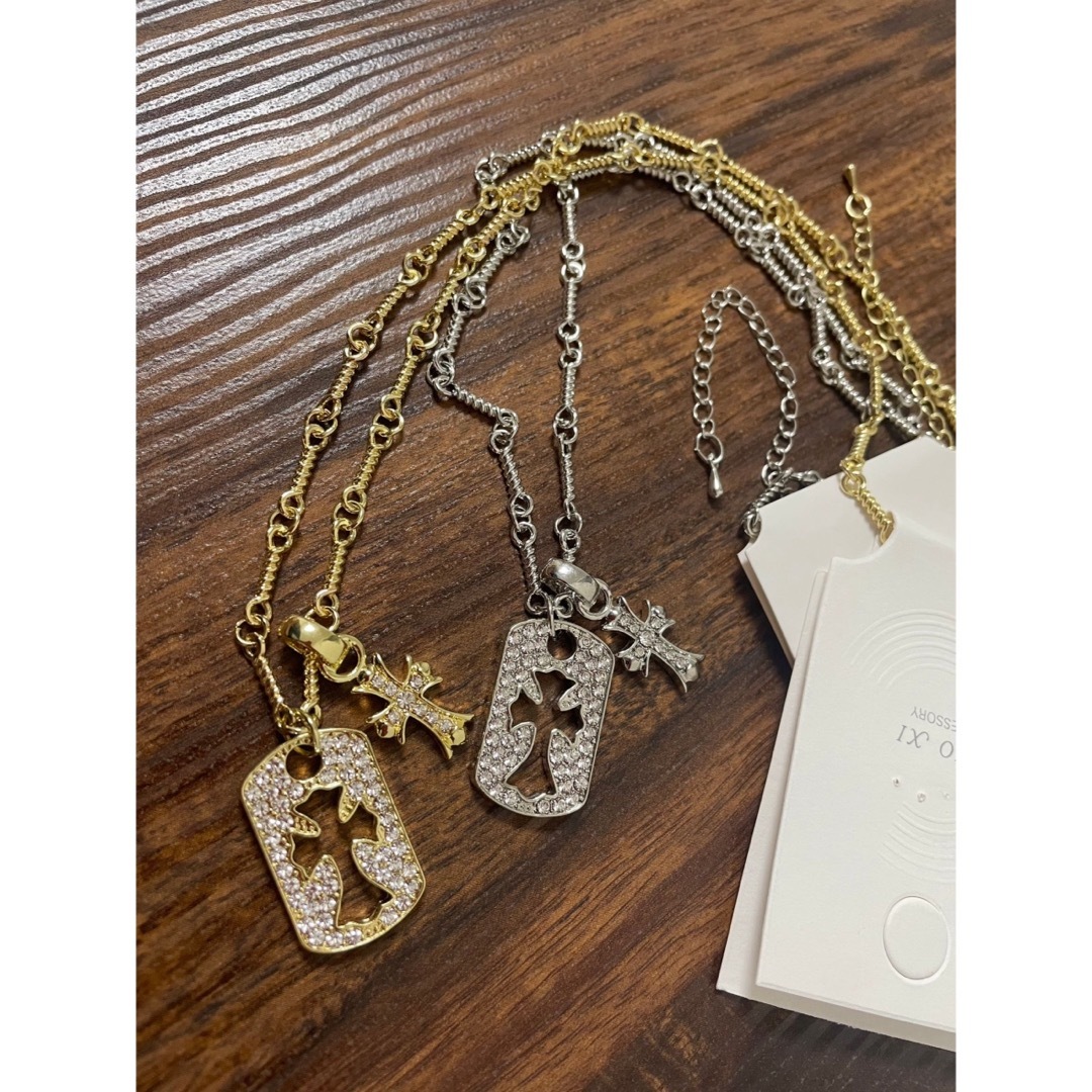 【大人気】高級 ネックレス  ダイヤモンド  ゴールド　クロス　十字架 メンズのアクセサリー(ネックレス)の商品写真