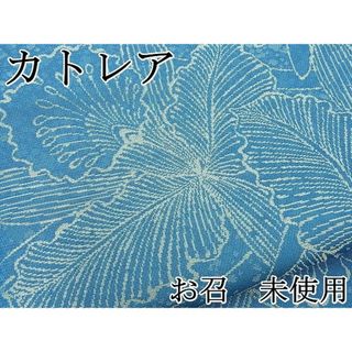 平和屋野田店■上質なお召　カトレア　逸品　未使用　BAAA3046zb4(着物)