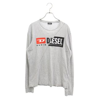 ディーゼル(DIESEL)のDIESEL ディーゼル T DIEGO LS CUTYA ロゴ プリント 長袖カットソー ロングスリーブ Tシャツ グレー A0035(Tシャツ/カットソー(七分/長袖))