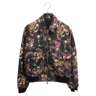 ディオールオム(DIOR HOMME)のDior HOMME ディオールオム 17SS x TORU KAMEI Vanitas Skull Flower Bomber Jacket 亀井徹 ヴァニタススカルフラワー ボンバー ジップアップ ジャケット 763C477A3999(フライトジャケット)