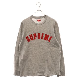 Supreme - SUPREME シュプリーム 16SS Arc Logo L/S Top アーチロゴ クルーネック カットソー 長袖Tシャツ グレー