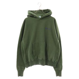 SAINT Mxxxxxx セント マイケル 23AW LOGO HOODIE ロゴ刺繍 フーディ プルオーバーパーカー グリーン SM-A23-0000-029(パーカー)