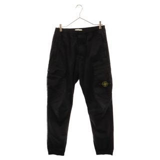 STONE ISLAND ストーンアイランド ガーメントダイ ロゴパッチ ストレッチ カーゴパンツ ブラック 751531314