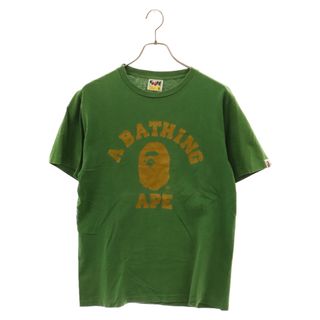 A BATHING APE - A BATHING APE アベイシングエイプ エイプヘッド ロゴグラフィック 半袖Tシャツ カットソー グリーン