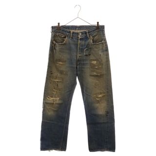 リーバイス(Levi's)のLevi's リーバイス 50S VINTAGE 501XX ギャラ入り紙パッチ ボタン裏刻印無し オフセットセンターループ ヴィンテージ デニムパンツ インディゴ(デニム/ジーンズ)