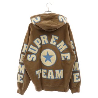 シュプリーム(Supreme)のSUPREME シュプリーム 22SS Team Chenille Hooded Sweatshirt チーム シェニール プルオーバー スウェット パーカー ブラウン(パーカー)