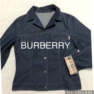 バーバリーブルーレーベル(BURBERRY BLUE LABEL)の美品　バーバリーブルーレーベル　ショート丈　デニムジャケット　38 三陽商会(Gジャン/デニムジャケット)