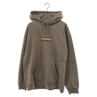 シュプリーム(Supreme)のSUPREME シュプリーム 22SS×Burberry Box Logo Hooded Sweatshirt xバーバリー ボックスロゴ プルオーバーパーカー グレー(パーカー)