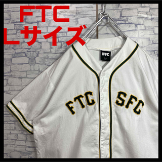 エフティーシー(FTC)のFTC 刺繍ロゴ　ワッペン　ベースボールシャツ　ゲームシャツ　Lサイズ　古着(シャツ)