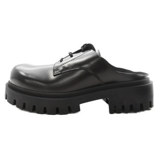 バレンシアガ(Balenciaga)のBALENCIAGA バレンシアガ Derby Sandal ラウンドトゥ レースアップ ミュール レザーシューズ ブラック 701392(その他)