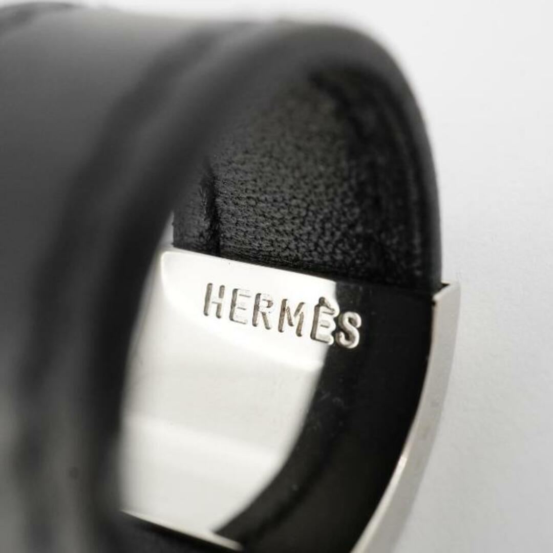 Hermes(エルメス)の【4jhb056】エルメス リング/ルーリー/メタル素材/レザー/シルバー/ブラック 【中古】 メンズ/レディース/ユニセックス レディースのアクセサリー(リング(指輪))の商品写真