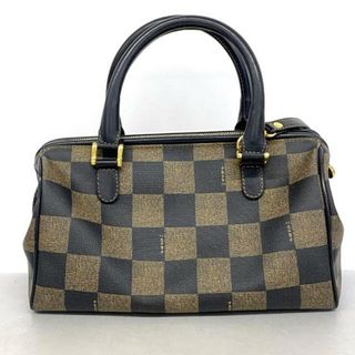 フェンディ(FENDI)の【4ia0308】フェンディ ツーウェイバッグ/PVC/レザー/ブラウン/ブラック/ゴールド金具 【中古】 レディース(その他)