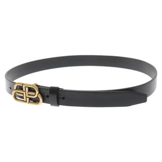 Balenciaga - BALENCIAGA バレンシアガ BB Logo Leather Belt BB ロゴ レザー ベルト 581690 1000 ブラック