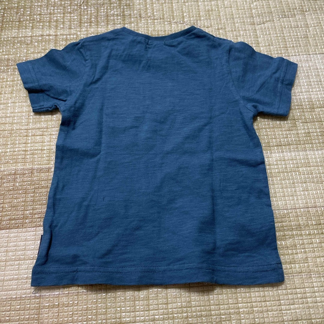 Combi mini(コンビミニ)のコンビミニ　半袖シャツ　110cm 緑　刺繍 キッズ/ベビー/マタニティのキッズ服男の子用(90cm~)(Tシャツ/カットソー)の商品写真