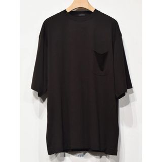 コモリ(COMOLI)の●美品【comoli】23ss サマーウール天竺T ブラウン サイズ3(Tシャツ/カットソー(半袖/袖なし))